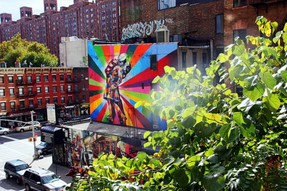 trust & rapport from the High Line: Eduardo Kobra's mural