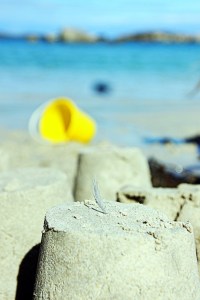 lean in to sandcastle building
