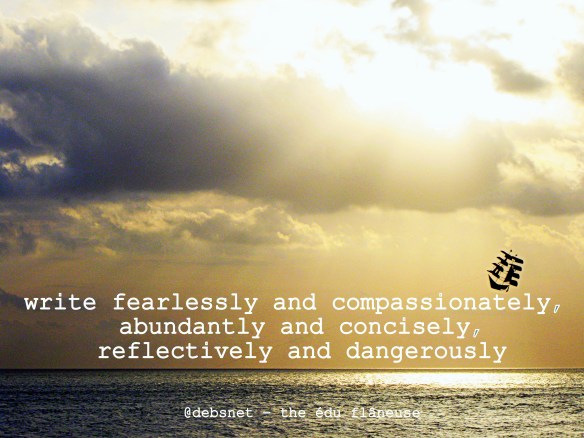 write fearlessly by @debsnet