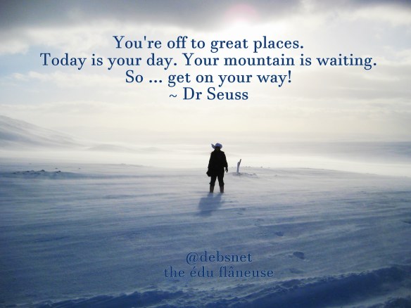 You're off to great places, by @debsnet