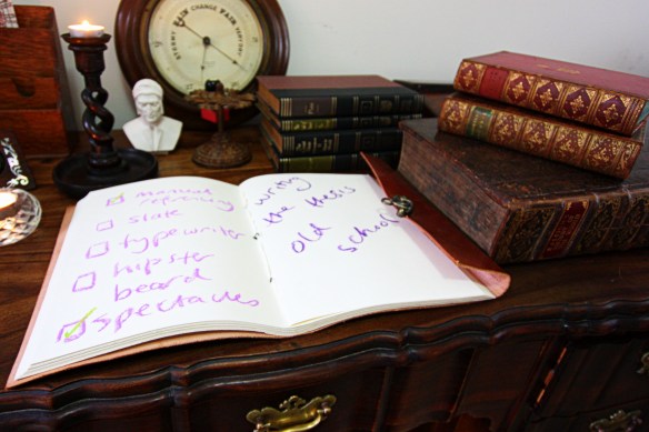 I had all these things lying around the house ... I really do love old school.