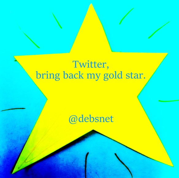 I've resorted to making my own gold star out of hacked up Post-Its