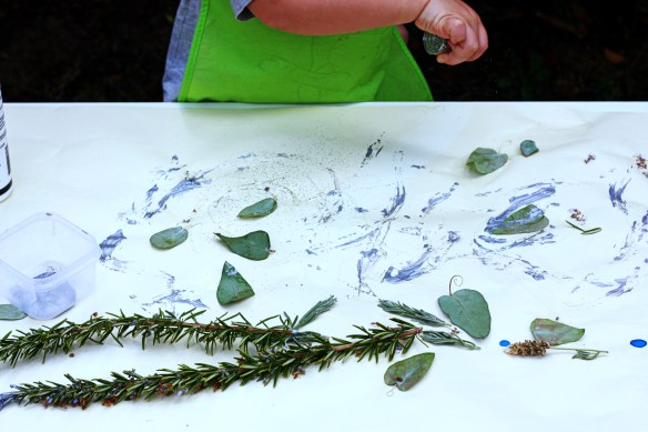 mess or creativity? painting with nature